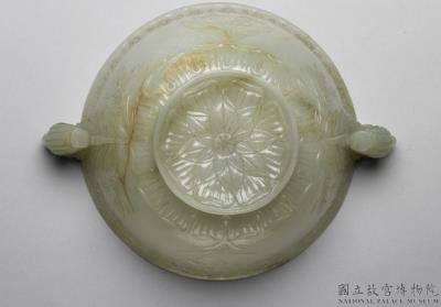 图片[3]-Jade bowl with two bud shaped handles, Mughal Empire-China Archive